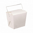 Коробка для лапши с ручками  480 мл белая, 7*5,5 см, 50 шт/уп, картон