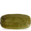 Блюдо прямоугольное без борта  CHEFS Stonecast Plume Olive PLGRXO141