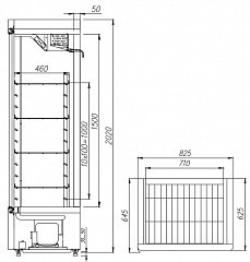 Холодильный шкаф Полюс V560 С (стекло) Carboma Inox в Москве , фото 3