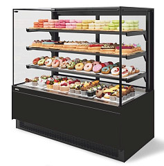 Витрина кондитерская Chilz Vete II kub 90, Чёрный муар/Металлик в Москве , фото 1