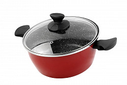 Кастрюля низкая с крышкой Vitrinor Cerise Pierre 24 в Москве , фото 2