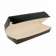 Коробка для панини, хот-дога Garcia de Pou Black 26*12*7 см, 50 шт/уп, картон фото