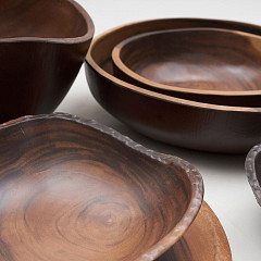 Доска для подачи круглая P.L. Proff Cuisine 33,5*3 см African Wood 2 пластик меламин в Москве , фото 2