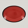 Блюдо овальное RAK Porcelain LEA Red 26 см (красный цвет) фото