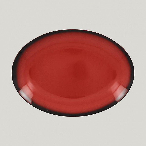 Блюдо овальное RAK Porcelain LEA Red 26 см (красный цвет) фото