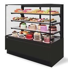 Витрина кондитерская Chilz Vete II kub lux 90, Чёрный муар/Металлик в Москве , фото 1