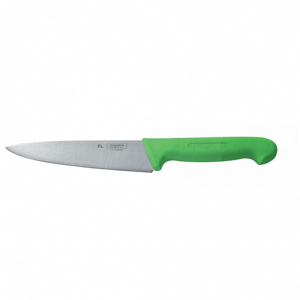Нож поварской P.L. Proff Cuisine PRO-Line 16 см, зеленая пластиковая ручка фото