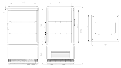 Шкаф-витрина холодильный Cooleq CW-58 в Москве , фото 2