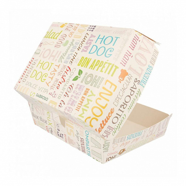 Коробка для бургера Garcia de Pou Parole 22,5*18*9 см, 50 шт/уп, картон фото