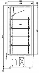 Холодильный шкаф Ариада R700 V (пропан) в Москве , фото 3