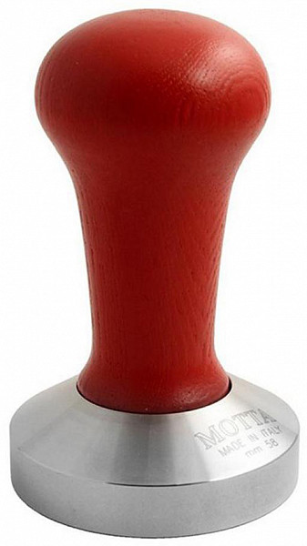 Темпер MOTTA плоский с красной ручкой d=58мм фото