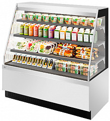 Витрина кондитерская Chilz Vete Kub OF 130 белый глянец/шлифованная нержавейка в Москве , фото 1