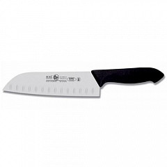Нож японский Icel 18см с бороздками, черный HORECA PRIME 28100.HR85000.180 3 фото