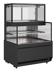 Витрина кондитерская комбинированная Полюс KC70 VV/SH 0,9-2-1 STANDARD боковина ступенька (версия 2.0) (9005-0430) в Москве , фото 1