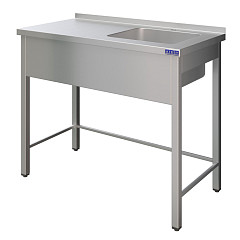 Ванна моечная Atesy ВСМЦС-Л-1П.500.400-1200.600-1-02-О (ВСМЦ-1/1200/600Н с левым столом) в Москве , фото