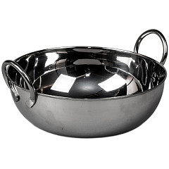 Сковорода для подачи P.L. Proff Cuisine 14,5 см h4 см 450 мл круглая нерж. 2 ручки (81240810) в Москве , фото