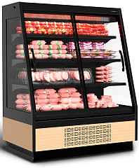 Холодильная горка Полюс F16-08 VV 1,0-1 STANDARD фронт X1 (версия 2.0) (9006-9005) в Москве , фото 4