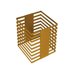 Luxstahl 300х300х380 мм золото фото