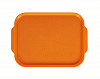 Поднос столовый с ручками Luxstahl 450х355 мм светло-оранжевый фото