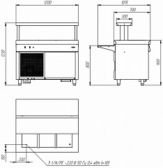 Охлаждаемый стол Atesy Ривьера ОС-1200-02-О в Москве , фото 4