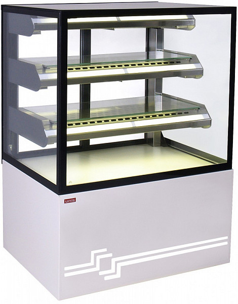 Витрина кондитерская Unis Cube II 1000 Static pearl фото
