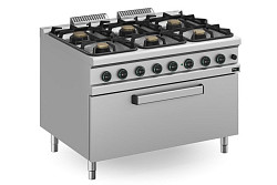 Плита 6 конфорочн.900 сер. Apach APRG-129FGM/PL в Москве , фото