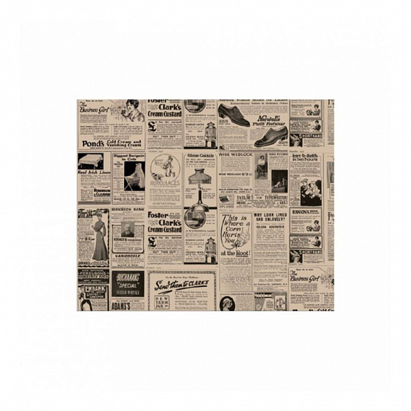 Упаковочная бумага Garcia de Pou Газета, крафт, 31*38 см, жиростойкий пергамент 34 г/см2, 1000 шт/уп фото
