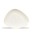 Блюдо треугольное  CHEFS Stonecast Barley White SWHSTC261