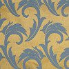 Скатерть Luxstahl 145х145 см Мати голубая с золотом фото