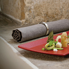 Тарелка круглая плоская RAK Porcelain Neofusion Terra 24 см (терракотовый цвет) в Москве , фото 2