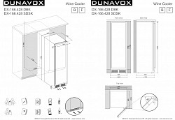Винный шкаф двухзонный Dunavox DX-166.428DBK в Москве , фото 10