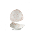 Салатник треугольный без борта  0,37л d18,5см, Kintsugi Coral, KTAMTRB71