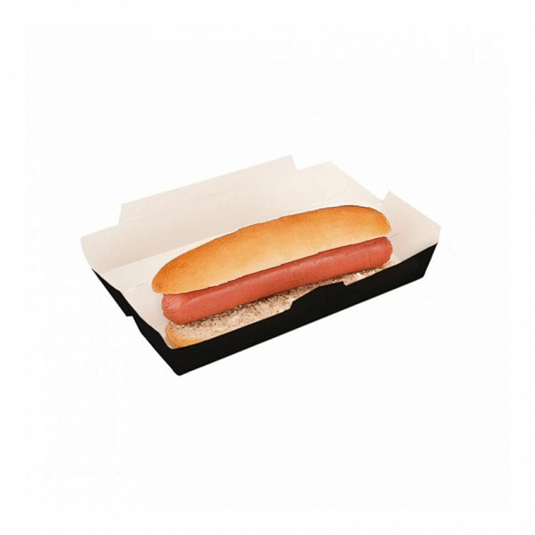Коробка для хот-дога Garcia de Pou Black 23,5*9*6 см, 50 шт/уп, картон фото