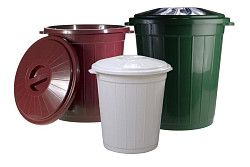 Бак для пищевых продуктов с крышкой Luxstahl 65 л (цвет в ассортименте) в Москве , фото 2