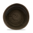 Тарелка мелкая Волна без борта  Stonecast Patina Iron Black PAIBOG111