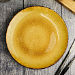 Тарелка мелкая  d 27 см h 2,5 см, цвет желтый, FERVIDO (4380027)