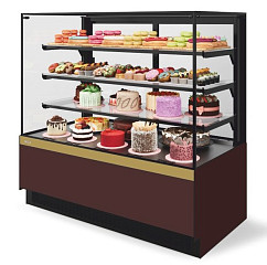 Витрина кондитерская Chilz Vete II kub lux 130, Шоколад/Золотой глянец в Москве , фото 1