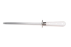 Мусат Comas L 32,5 см, нерж. сталь / АБС-пластик, цвет ручки белый, Marble (8119) фото