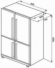 Холодильник Smeg FQ60XP в Москве , фото 2