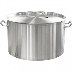 Кастрюля Roal 50л, 50x30 см, мерная шкала, индукция, нерж, тройное дно, X2770 фото