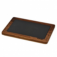 Доска для подачи Lava (Турция) 30*20 см дерево с чугунной вставкой (81249983) фото