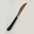 Нож столовый  23,1 см ручка матовый черный, медь PVD Provence