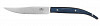 Нож для стейка Luxstahl 235 мм без зубцов синяя ручка фото