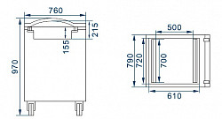 Машина вакуумной упаковки Kocateq Buffalo 70x2/40 в Москве , фото 2