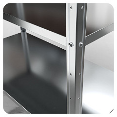 Прилавок для приборов и подносов с заниженной столешницей Rada ПППЧ-БН-СЗ-6 в Москве , фото 4