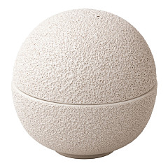 Салатник с крышкой Style Point Raw Design by Kevala 900 мл, d 15,8 cм h 8 см, декор vulcanic white (RD18521) в Москве , фото 1