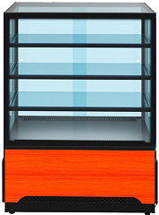 Витрина кондитерская Cryspi ВПВ (Adagio Cube К 900 Д) (дуб сонома кромк чёрн, внеш 9005мат _внутр9005мат) в Москве , фото 2