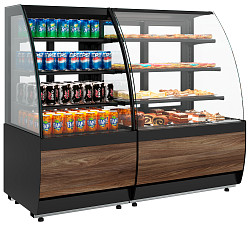 Витрина кондитерская Полюс K70 VM 0,9-1 LIGHT (версия 2.0) (9005) в Москве , фото 2