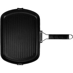 Сковорода-гриль Prohotel Проотель алюм.литой,пластик ,H=4,L=34,B=24см черный (BL12) в Москве , фото 3