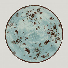 Тарелка круглая плоская RAK Porcelain Peppery 21 см, голубой цвет в Москве , фото